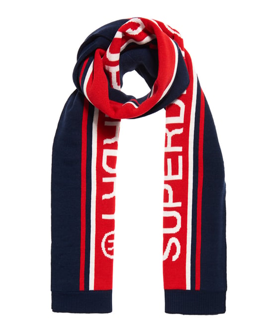 Superdry Oslo Racer Scarf Bleu Taille Unique - Image 2