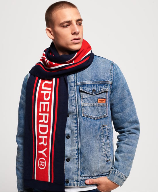 Superdry Oslo Racer Scarf Bleu Taille Unique - Image 1