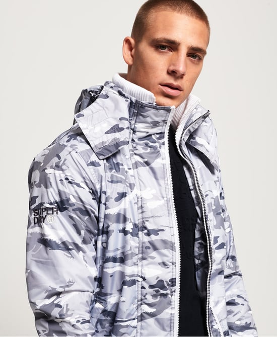 Superdry Arctic Hooded Print Pop Zip SD-Windcheater Jacket