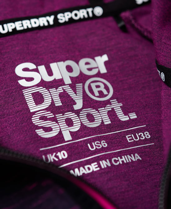 Superdry Core Gym Tech Panel Zip Hoodie