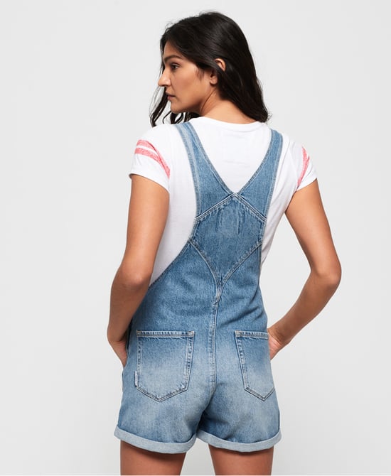 Superdry Denim Cut Off Dunagrees