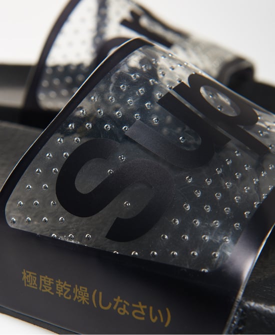 Superdry Perforated Jelly Pool Sliders