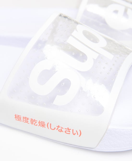 Superdry Perforated Jelly Pool Sliders