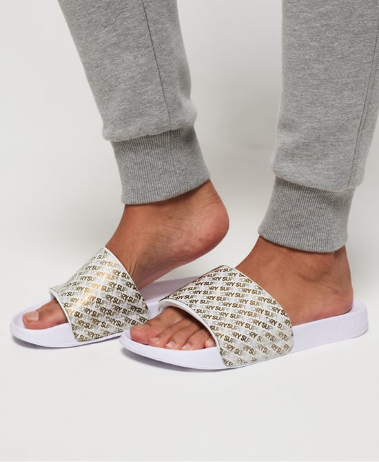 Superdry Repeat Jelly Pool Sliders