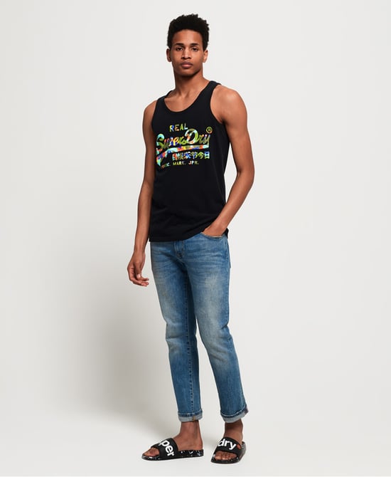 Superdry Vintage Logo Layered Camo Lite Vest Top