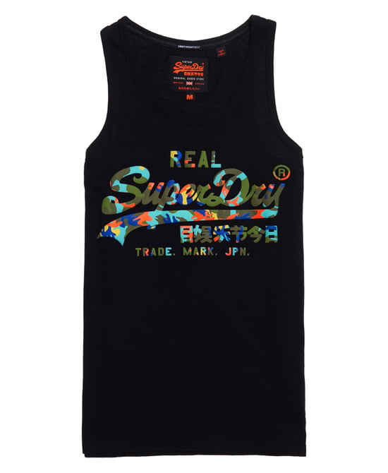 Superdry Vintage Logo Layered Camo Lite Vest Top
