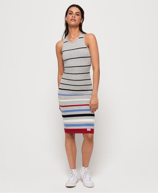 Superdry Stripe Midi Dress