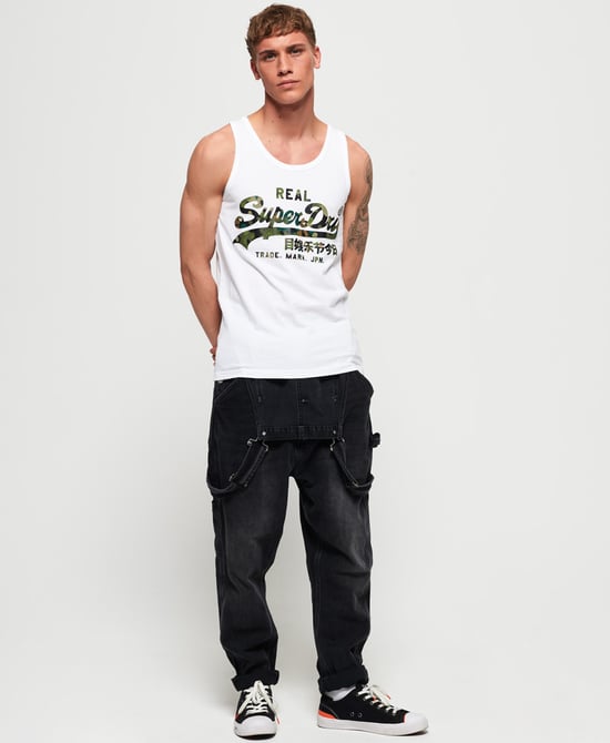Superdry Vintage Logo Layered Camo Lite Vest Top