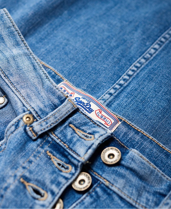 Superdry Denim Midi Pencil Skirt