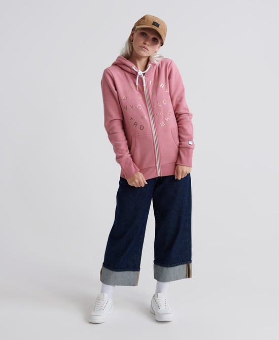 Superdry NYC Studio Foil Zip Hoodie