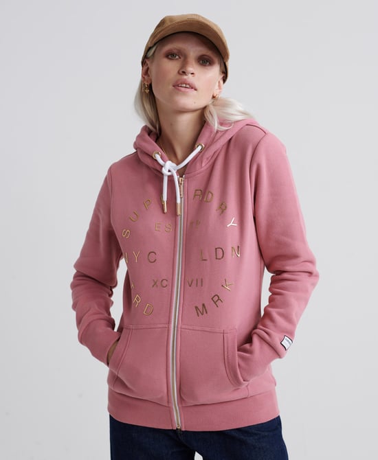 Superdry NYC Studio Foil Zip Hoodie