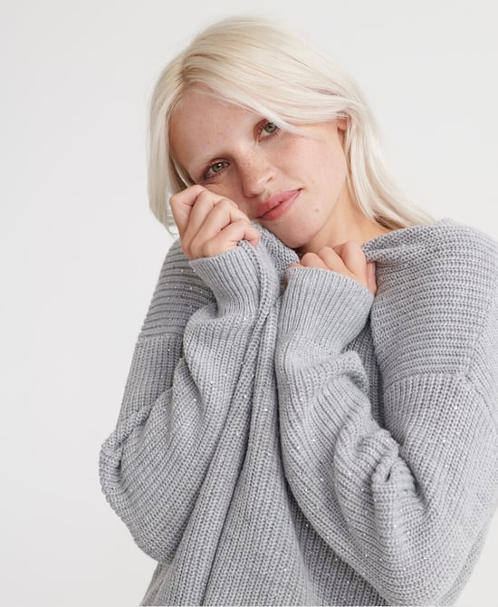 Superdry Erin Embellished V-Neck Knitted Jumper