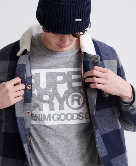 Superdry Denim Goods Co Print Long Sleeve T-Shirt
