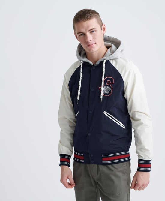 Superdry Hooded Collegiate Bomber Jacket