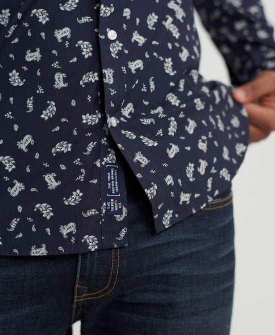 Superdry Classic Shoreditch Print Long Sleeve Shirt