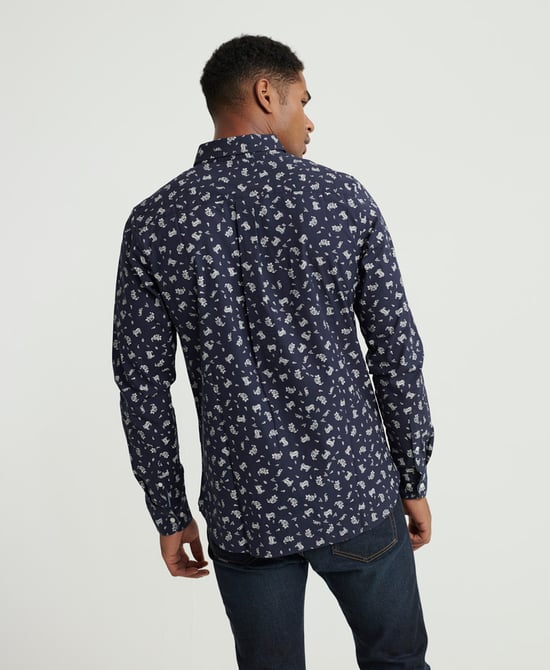 Superdry Classic Shoreditch Print Long Sleeve Shirt