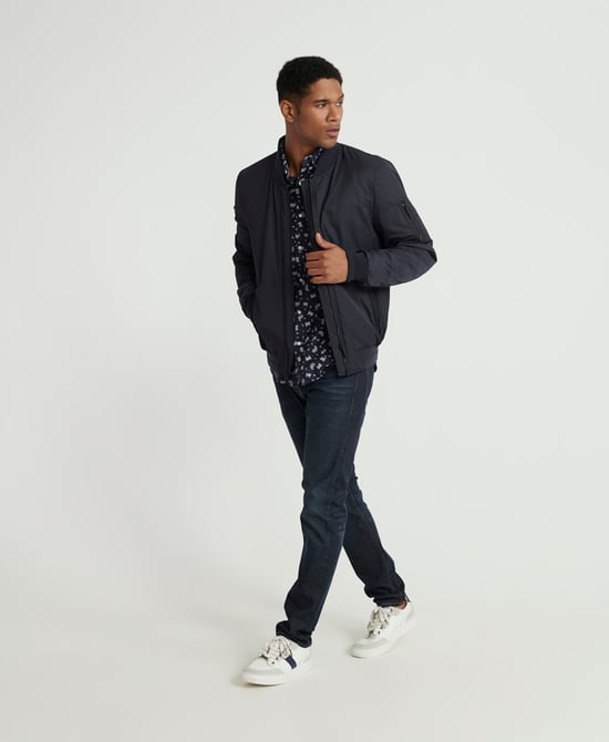 Superdry Classic Shoreditch Print Long Sleeve Shirt