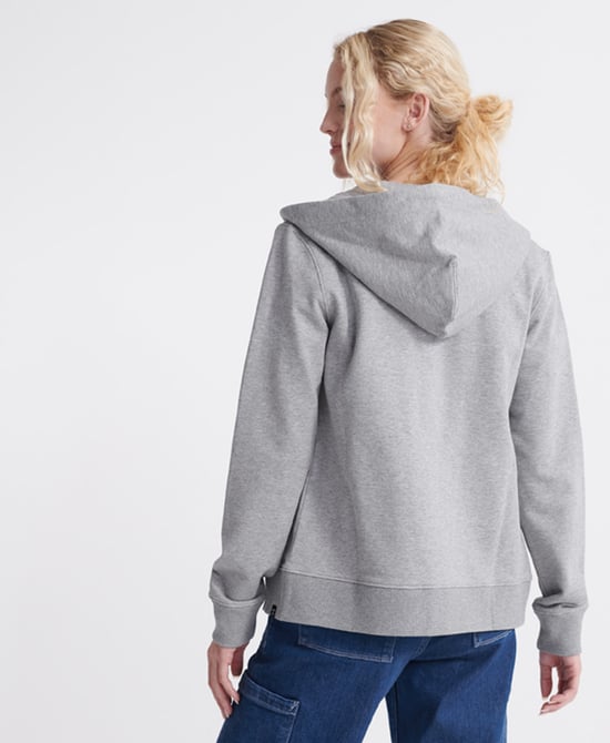Superdry Organic Cotton Standard Label Loopback Zip Hoodie