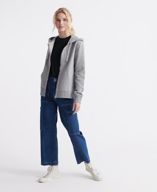 Superdry Organic Cotton Standard Label Loopback Zip Hoodie