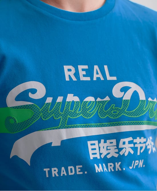 Superdry Vintage Logo Cross Hatch T-shirt
