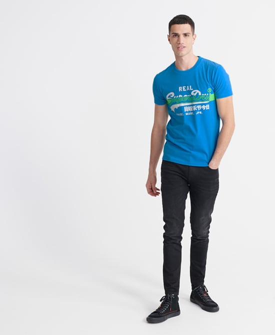 Superdry Vintage Logo Cross Hatch T-shirt