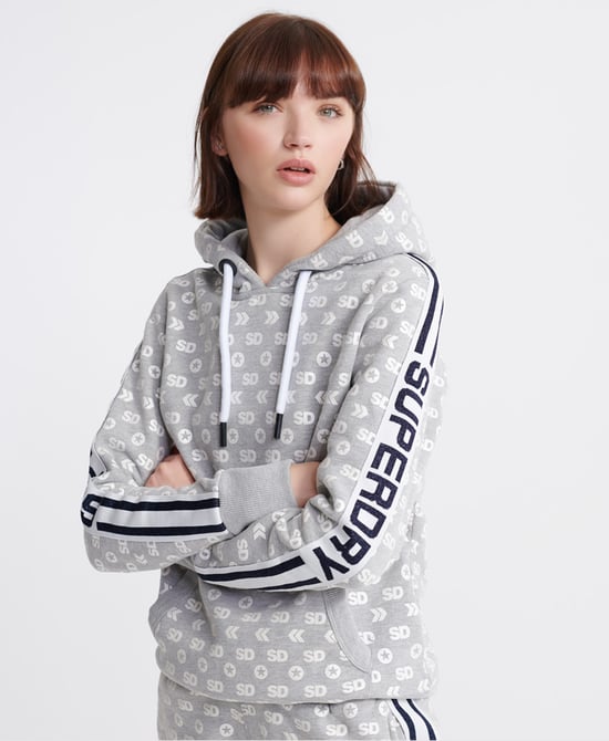 Superdry Modern Coral Label Monogram Hoodie
