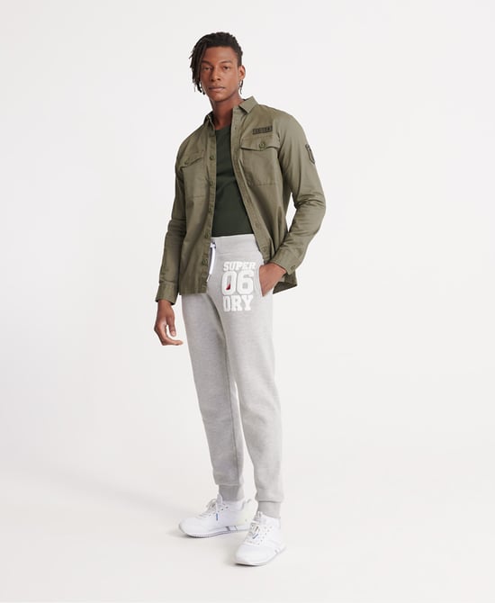 Superdry Core Military Patched Long Sleeved Shirt