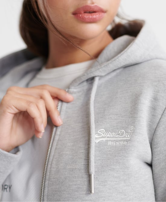 Superdry Orange Label Loopback Zip Hoodie