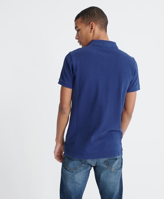 SUPERDRY Polo en piqué délavé Vintage en coton bio - Image 3