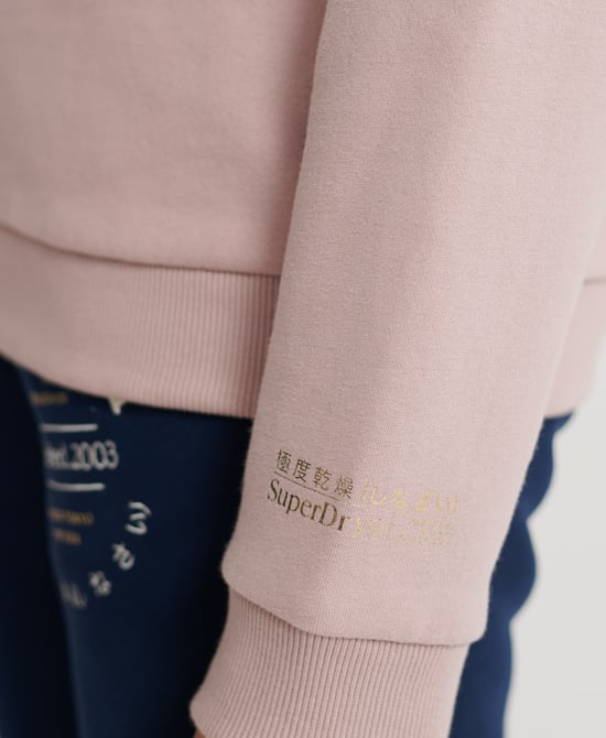 Superdry Embroidered Serif Brushed Sweatshirt