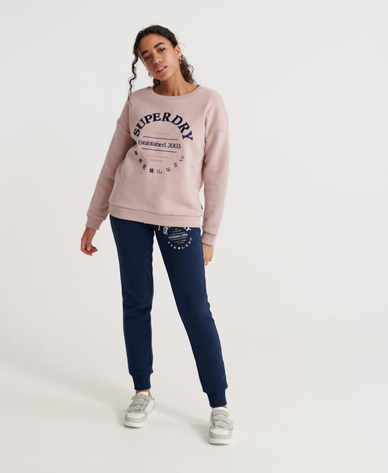 Superdry Embroidered Serif Brushed Sweatshirt