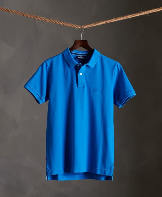 Superdry Organic Cotton Vintage Destroyed Polo Shirt