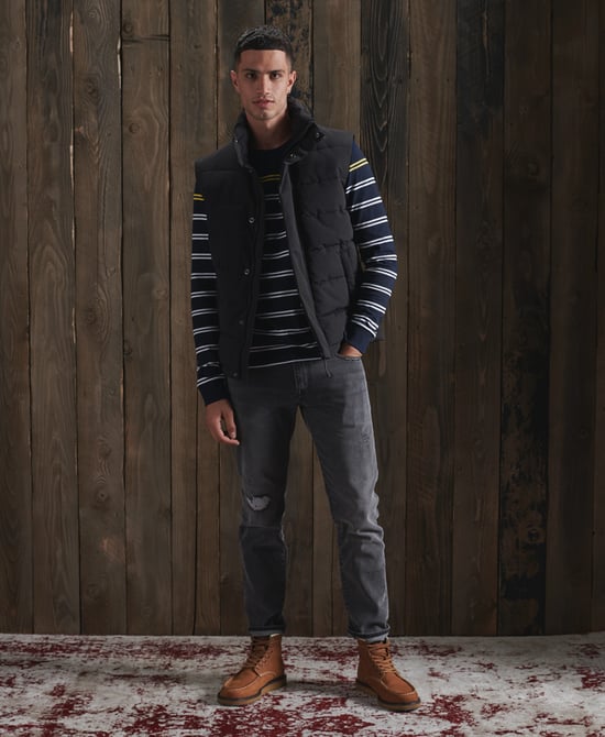 SUPERDRY Organic Cotton Long Sleeved Breton Top