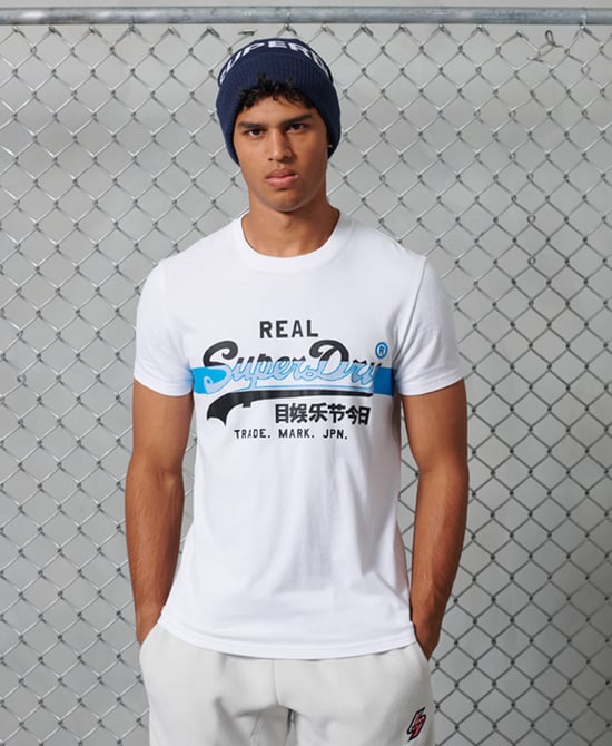Superdry Vintage Logo Cross Hatch T-shirt