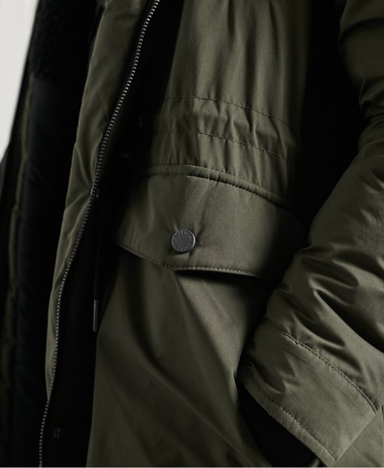Superdry Nadare Microfibre Parka Coat