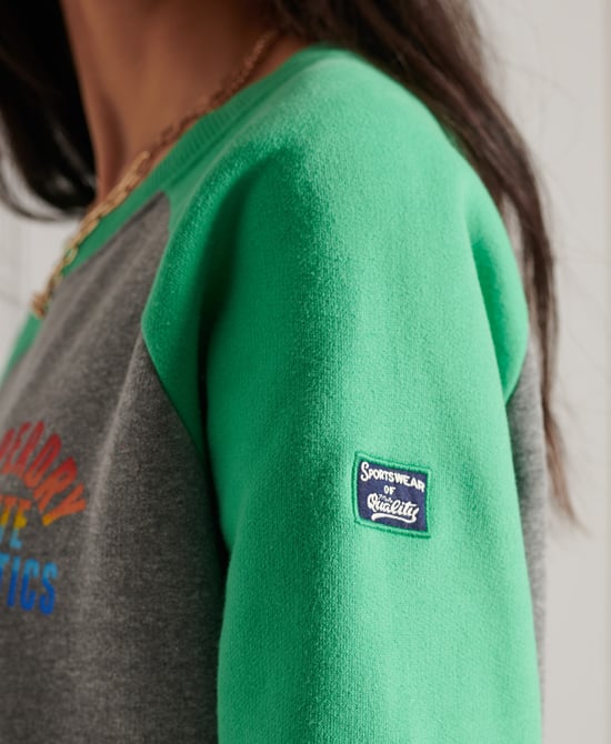 Superdry Rainbow Fade Raglan Crew Sweatshirt
