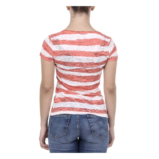 V 1969 Italia Womens T-shirt Short Sleeves Round Neck Multicolor CHARLOTTE