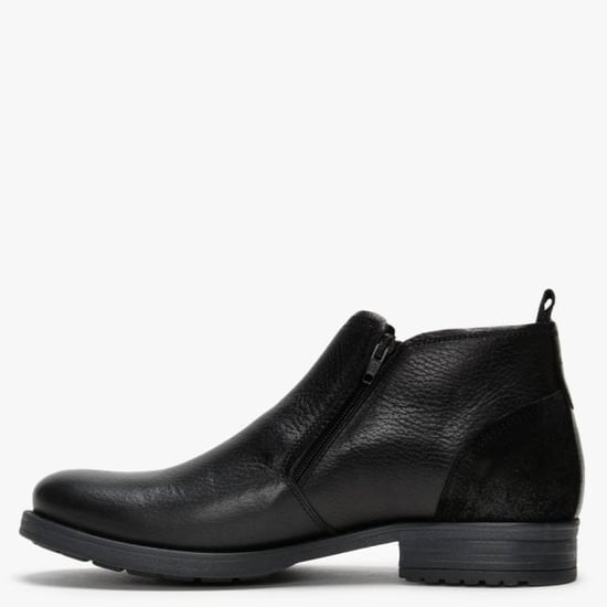 Ottonkern Leather Double Zip Ankle Boots