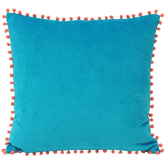 Samtpompon 45X45 Pcu Teal/Cor - Image 1