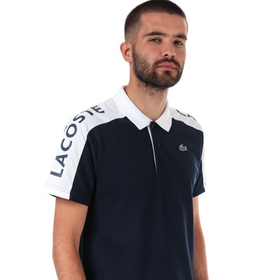 Men's Lacoste Regular Fit Pique Polo in Navy