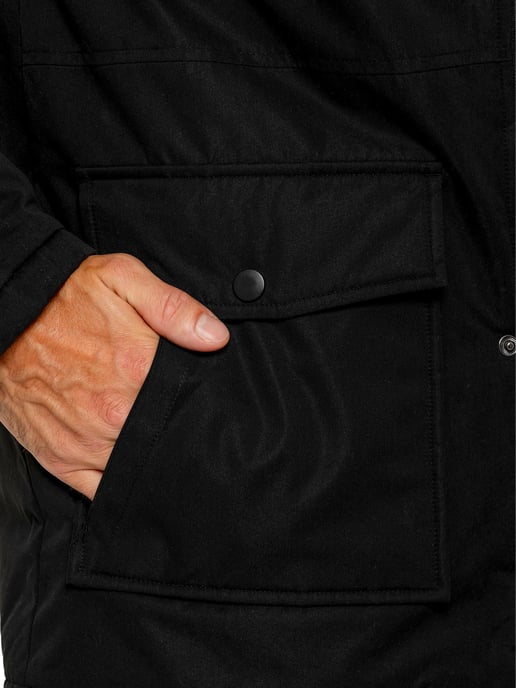 Kruze By Enzo Gepolsterter Parka für Herren - Khaki - Image 4