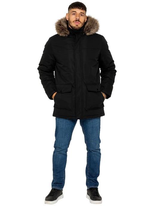 Kruze By Enzo Gepolsterter Parka für Herren - Khaki - Image 6