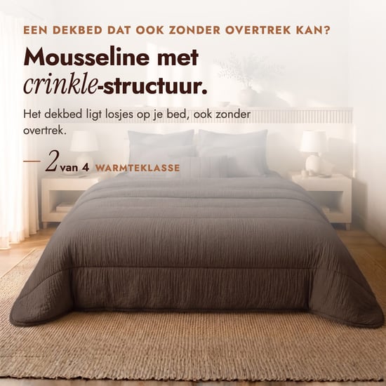 Eazzzy Bettdecke Mousseline Micro – Schokolade - Image 2
