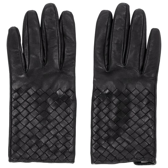 Bottega Veneta Intrecciato Handschuhe aus schwarzem Leder - Image 5