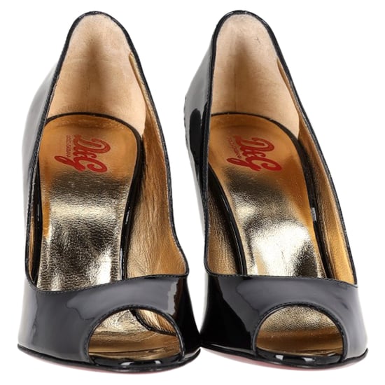 Dolce & Gabbana Peep-Toe-Pumps aus schwarzem Lackleder - Image 2