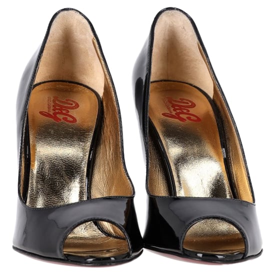 Dolce & Gabbana Peep-Toe-Pumps aus schwarzem Lackleder - Image 3
