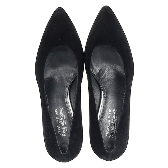 Stuart Weitzman x Russell & Bromley Pumps aus schwarzem Wildleder - Image 3
