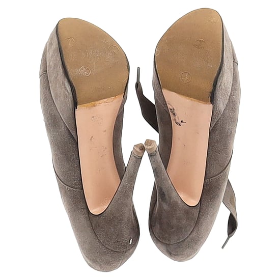 Gianvito Rossi Schnürstiefeletten mit Plateau aus beigem Wildleder - Image 6