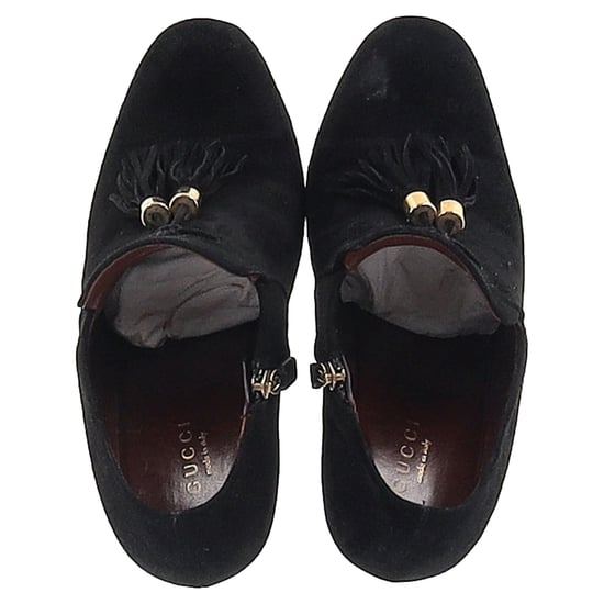 Gucci Mischa Ankle Boots mit Quasten-Detail aus schwarzem Wildleder - Image 3