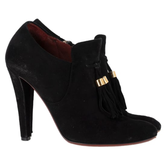 Gucci Mischa Ankle Boots mit Quasten-Detail aus schwarzem Wildleder - Image 1